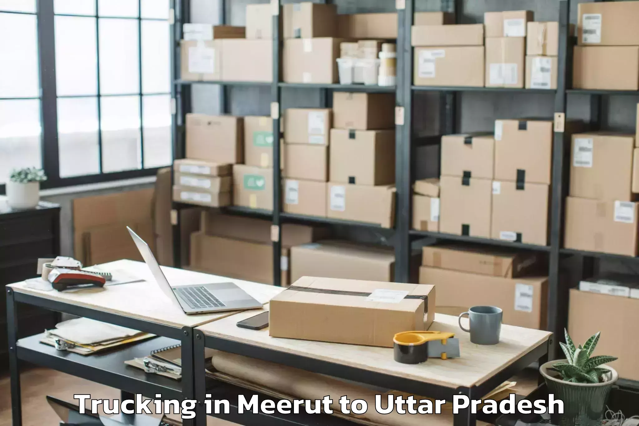 Book Meerut to Khairabad Trucking Online